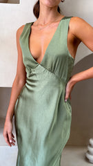 Sofia Maxi Dress Olive