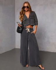 Easy Mode Crop Front Pocket Top
