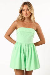 Beatrice Romper Apple Green