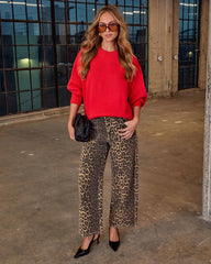 Moment In Time Leopard Print Pants