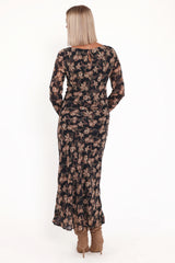 Joran Midi Dress Fired Bloom