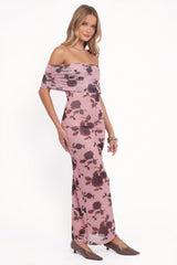Indya Maxi Dress Pink Floral