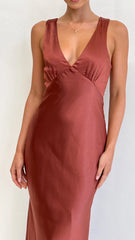 Sofia Maxi Dress Rust