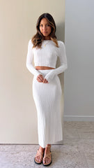 Senya Maxi Skirt White