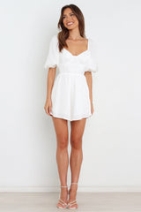 Billie Romper White