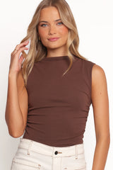 Nissa Top Chocolate Brown