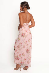 Patricia Maxi Dress Pale Pink Floral