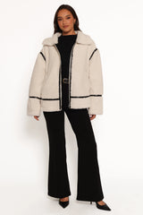 Ricki Faux Sherling Jacket White