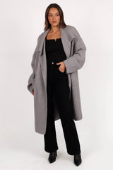 Soma Oversized Open Front Cardigan Grey