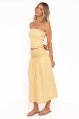 Salome Maxi Skirt Mango Stripe