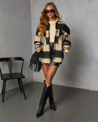 Fading Hour Heavyweight Brushed Plaid Jacket