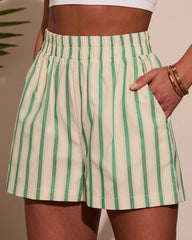 Peyton Striped Poplin Shorts