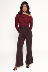 Cer Knit Top Cherry Chocolate