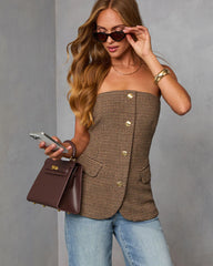 Chaylen Strapless Vest Top