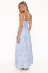 Houston Maxi Dress Blue Floral