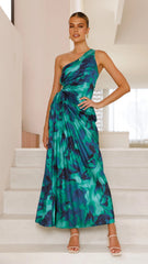 Laken Maxi Dress Green Print