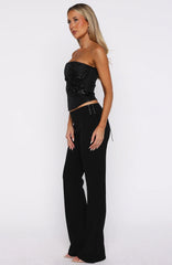 Hello Lover Pants Black