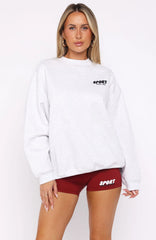 Club 14 Peyton Oversized Sweater Grey Marle
