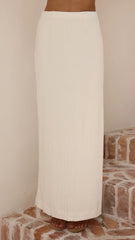Razi Maxi Skirt Ivory
