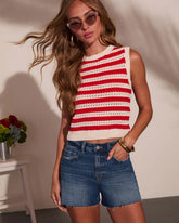 Classic Coast Striped Knit Tank Top