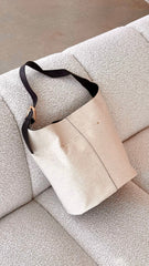 Cali Shoulder Bag Bone Linen