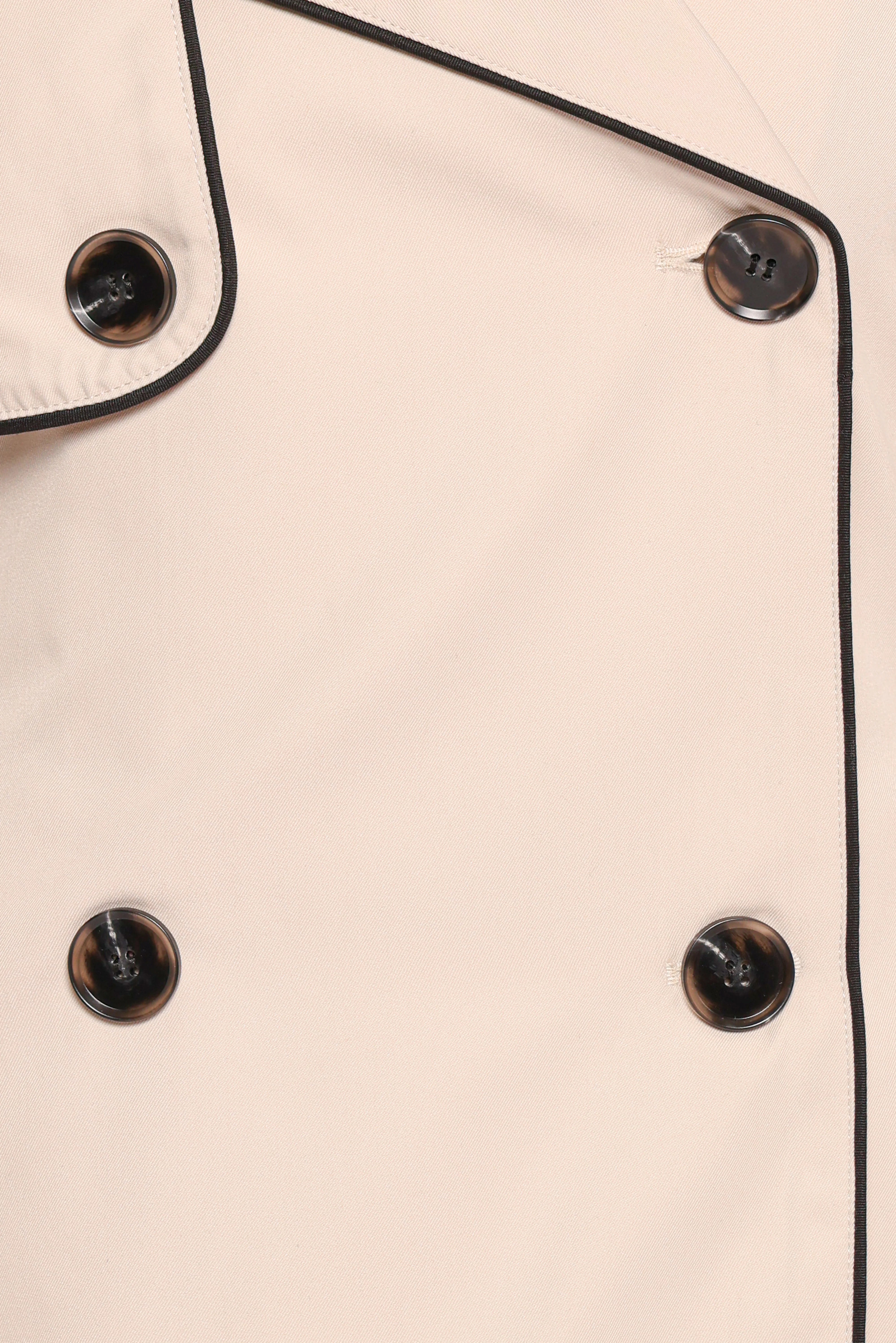 Franklin Cropped Trench Ecru