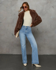 Found You Here Stretch High Rise Wide Leg Jeans