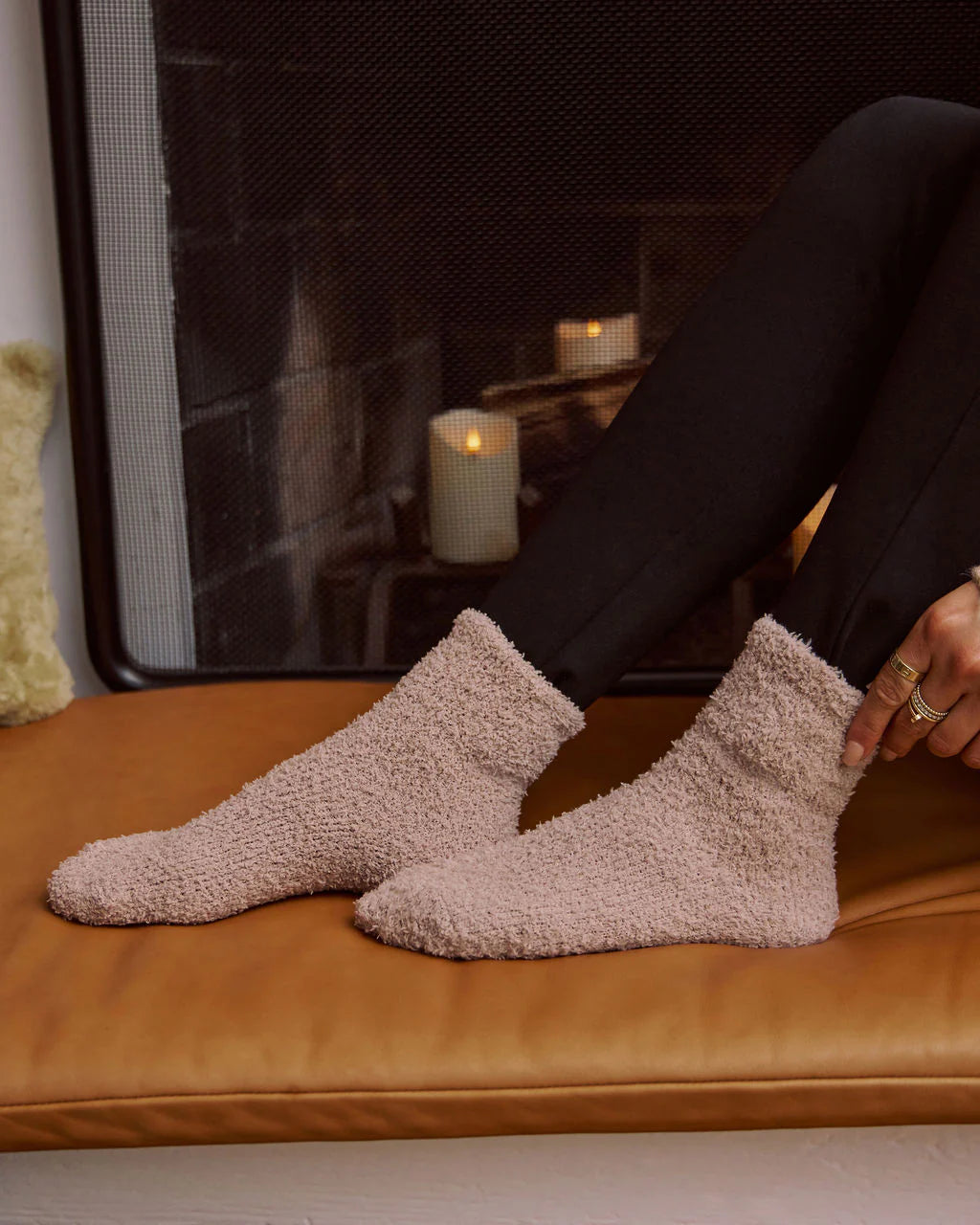 Snowed In Cozy Chenille Socks