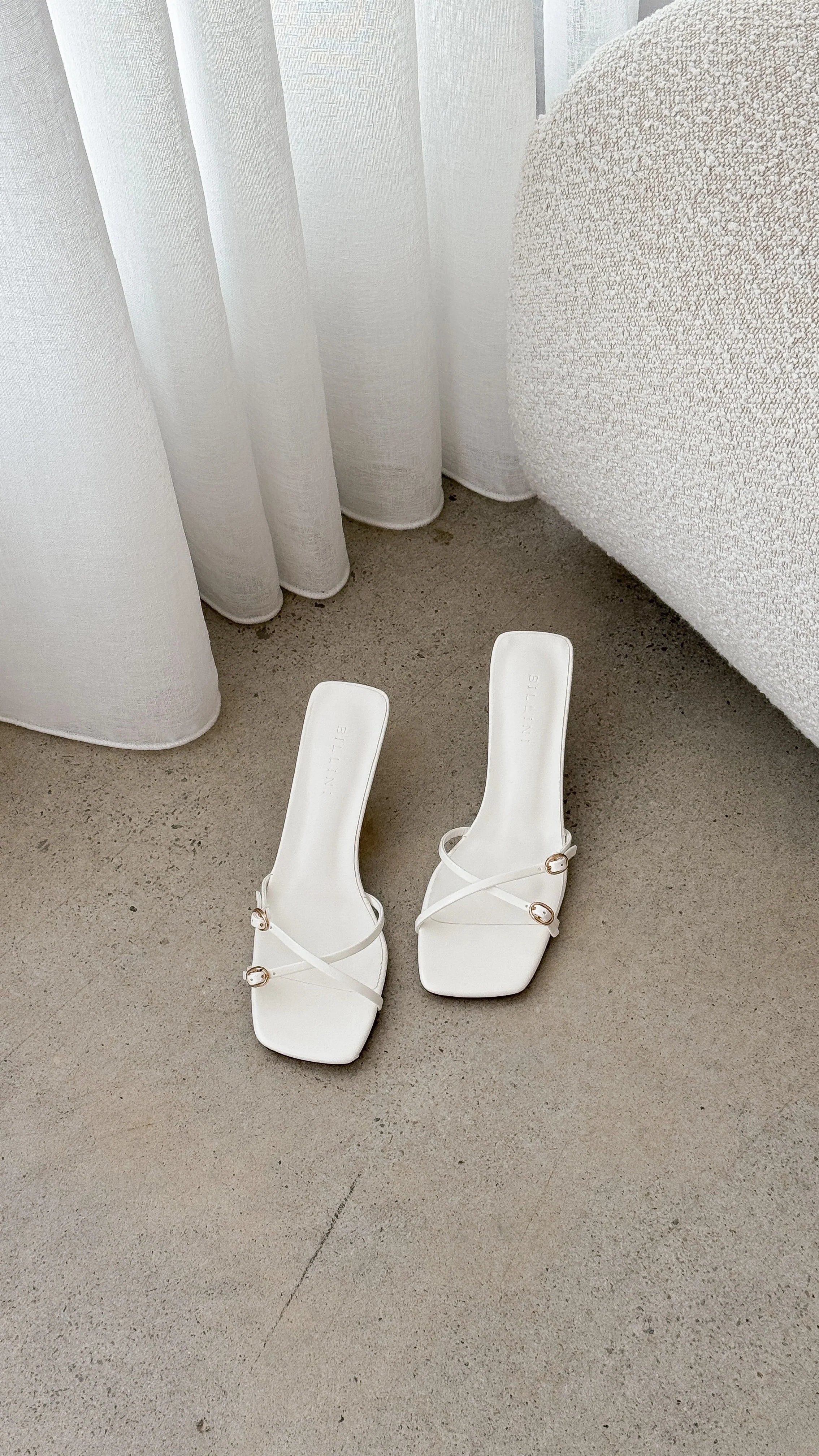 Tilo Heel White Shine
