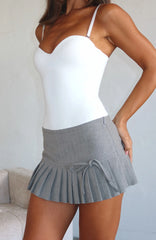Just Doing Me Mini Skort Pepper