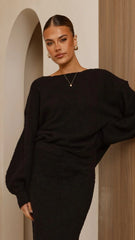 Cohen Knit Jumper Black