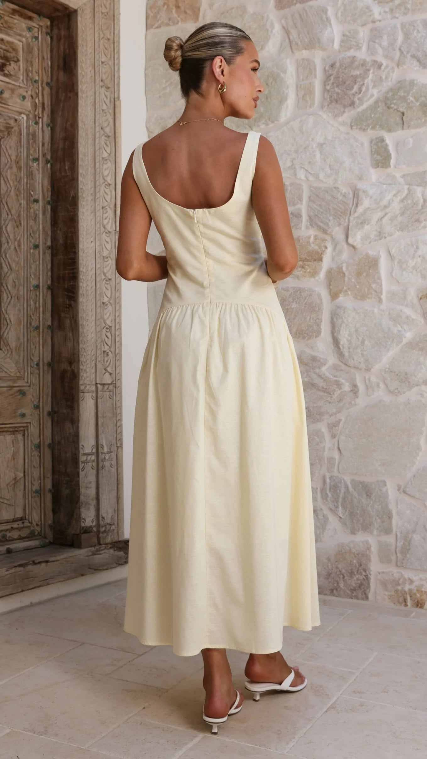 Lucy Drop Waist Maxi Dress Butter