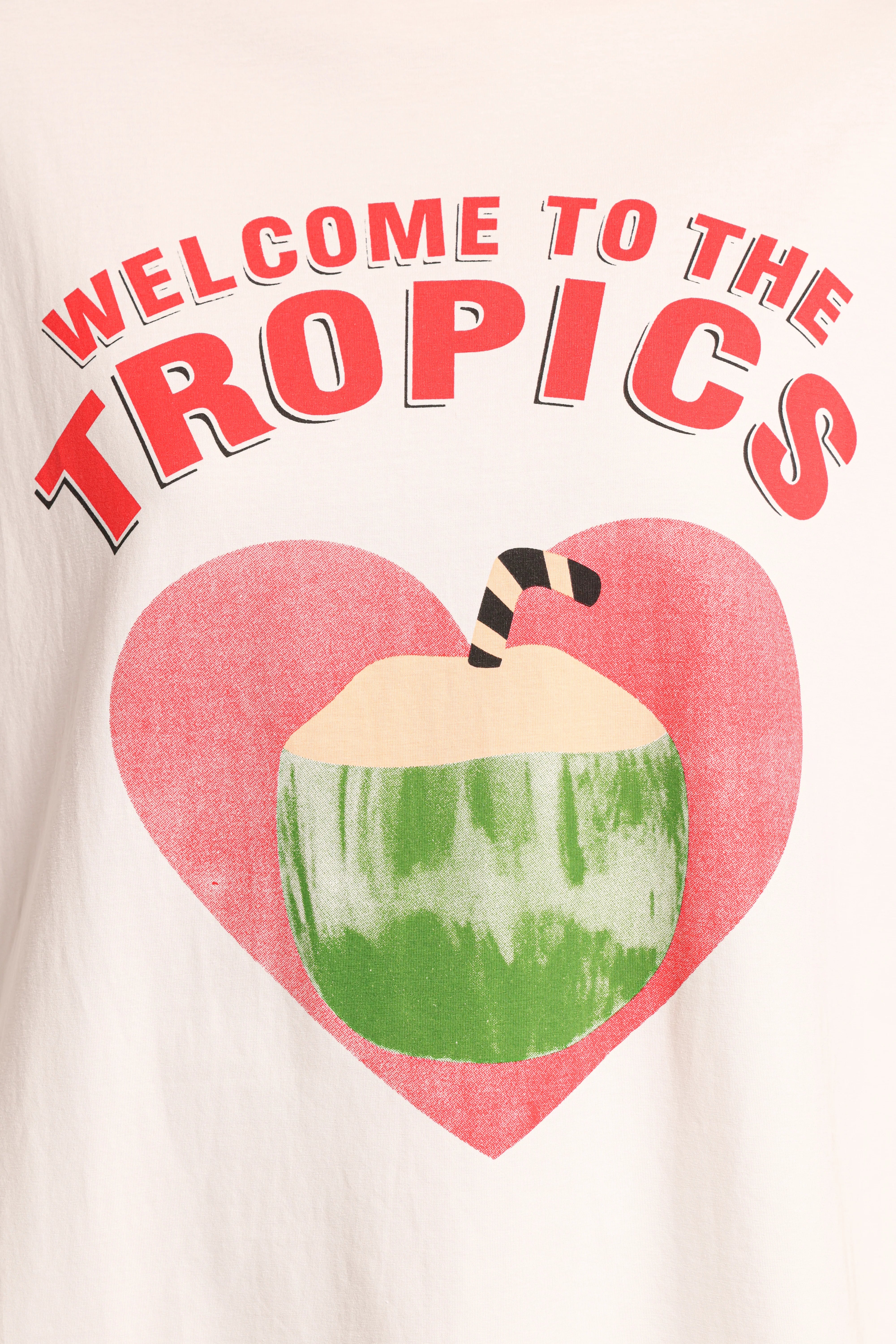 The Tropics Graphic Tee White