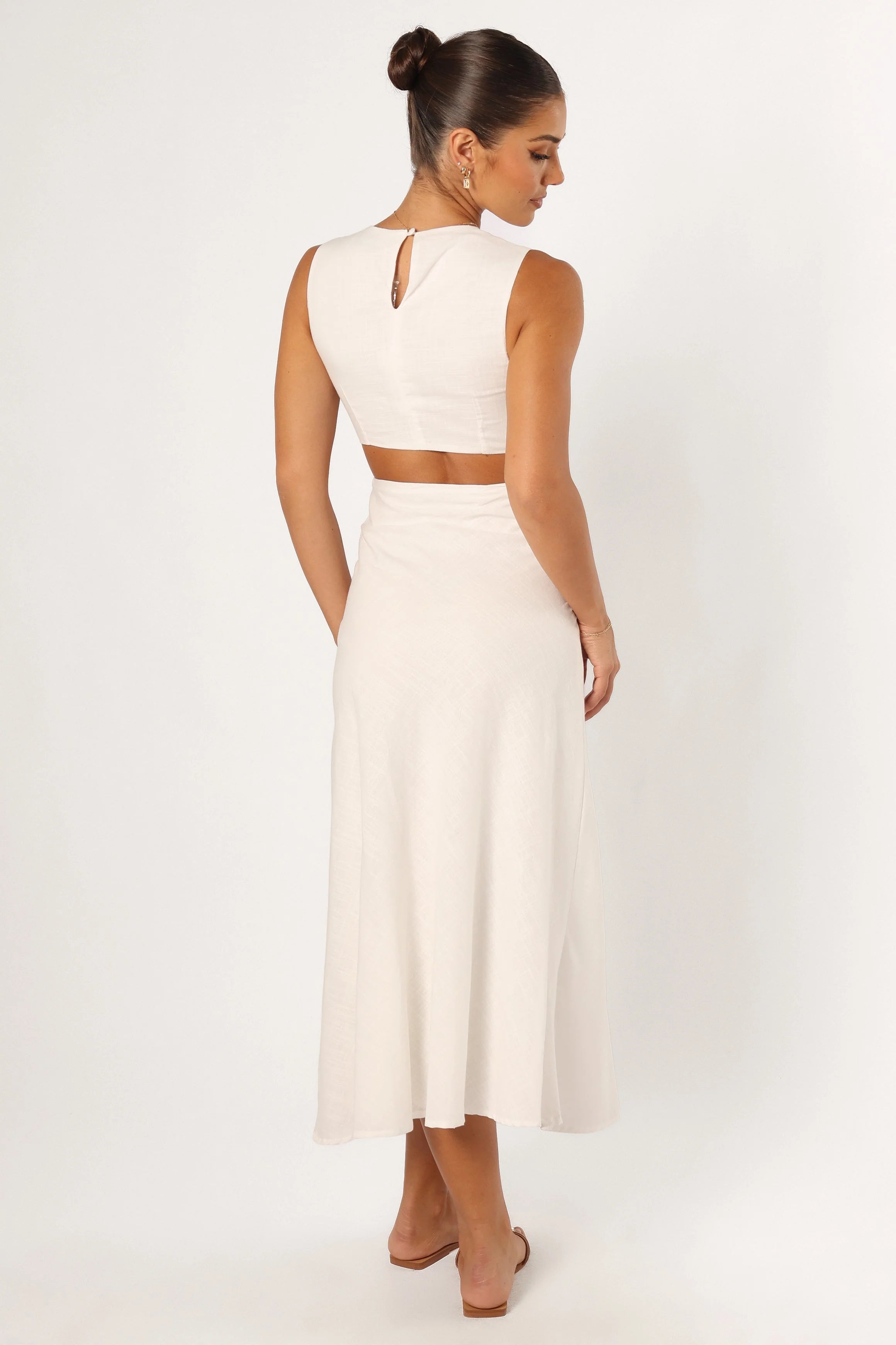 Sola Midi Dress White