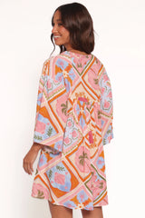 Zanna Mini Dress Multi Tile