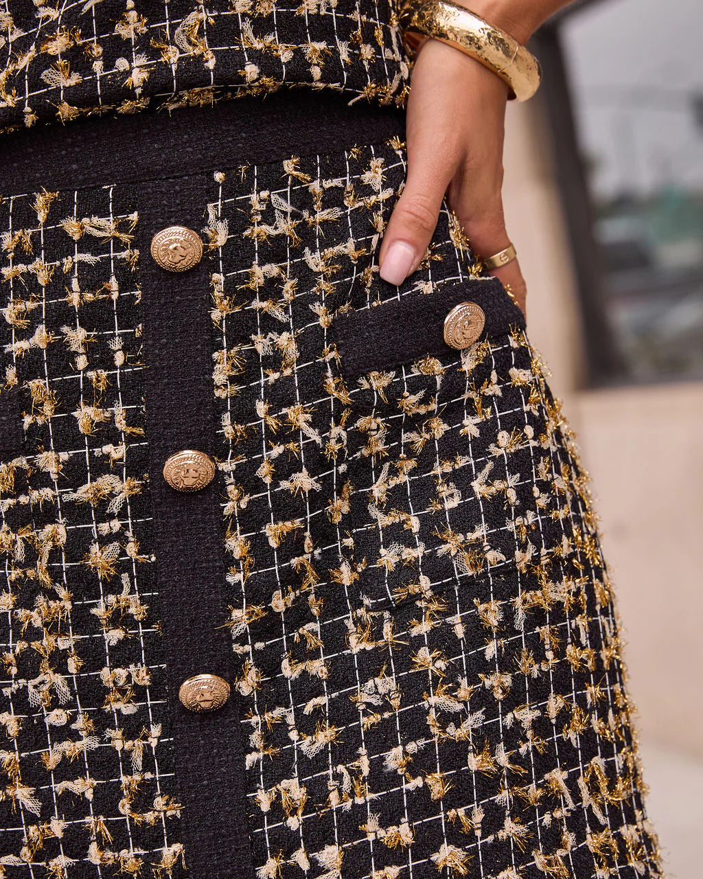 Marais Tweed Mini Skirt