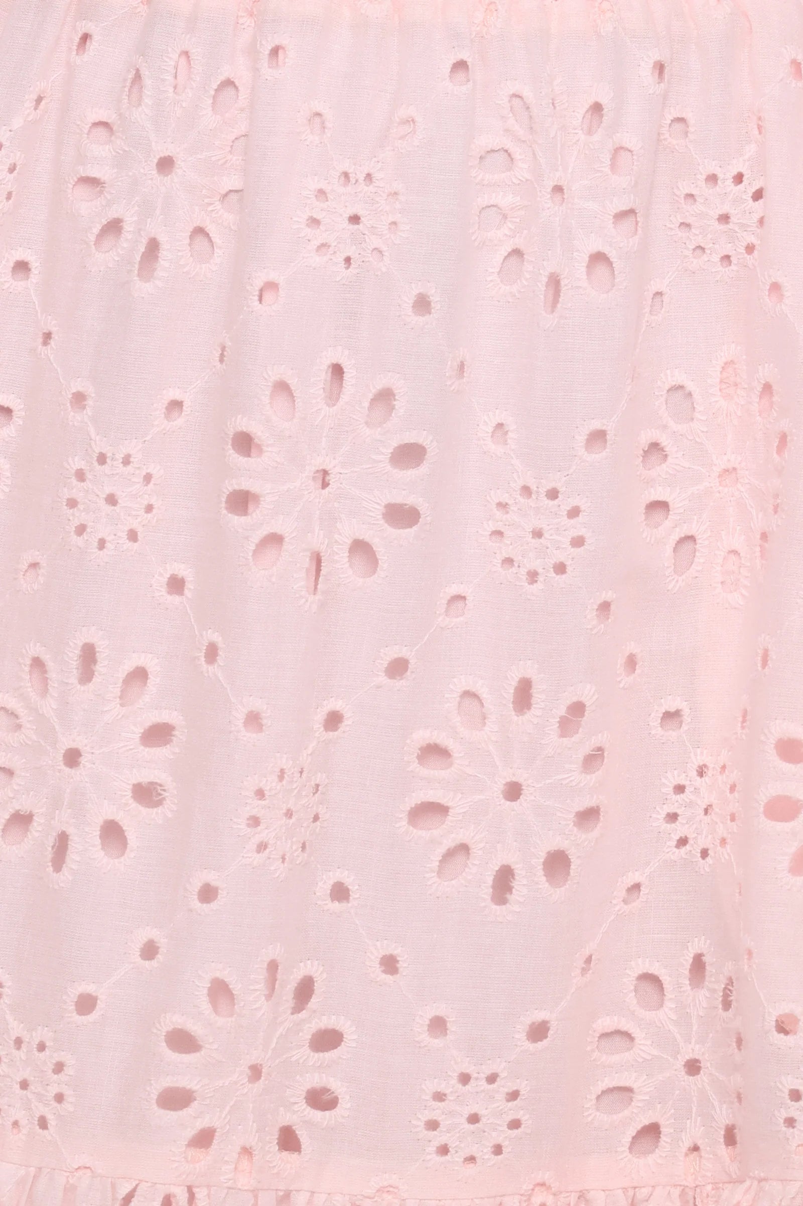 Angelina Skirt Set Pink Broiderie