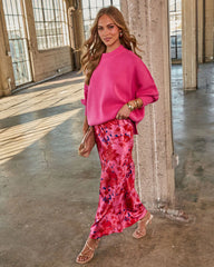 Bloom Again Printed Midi Skirt