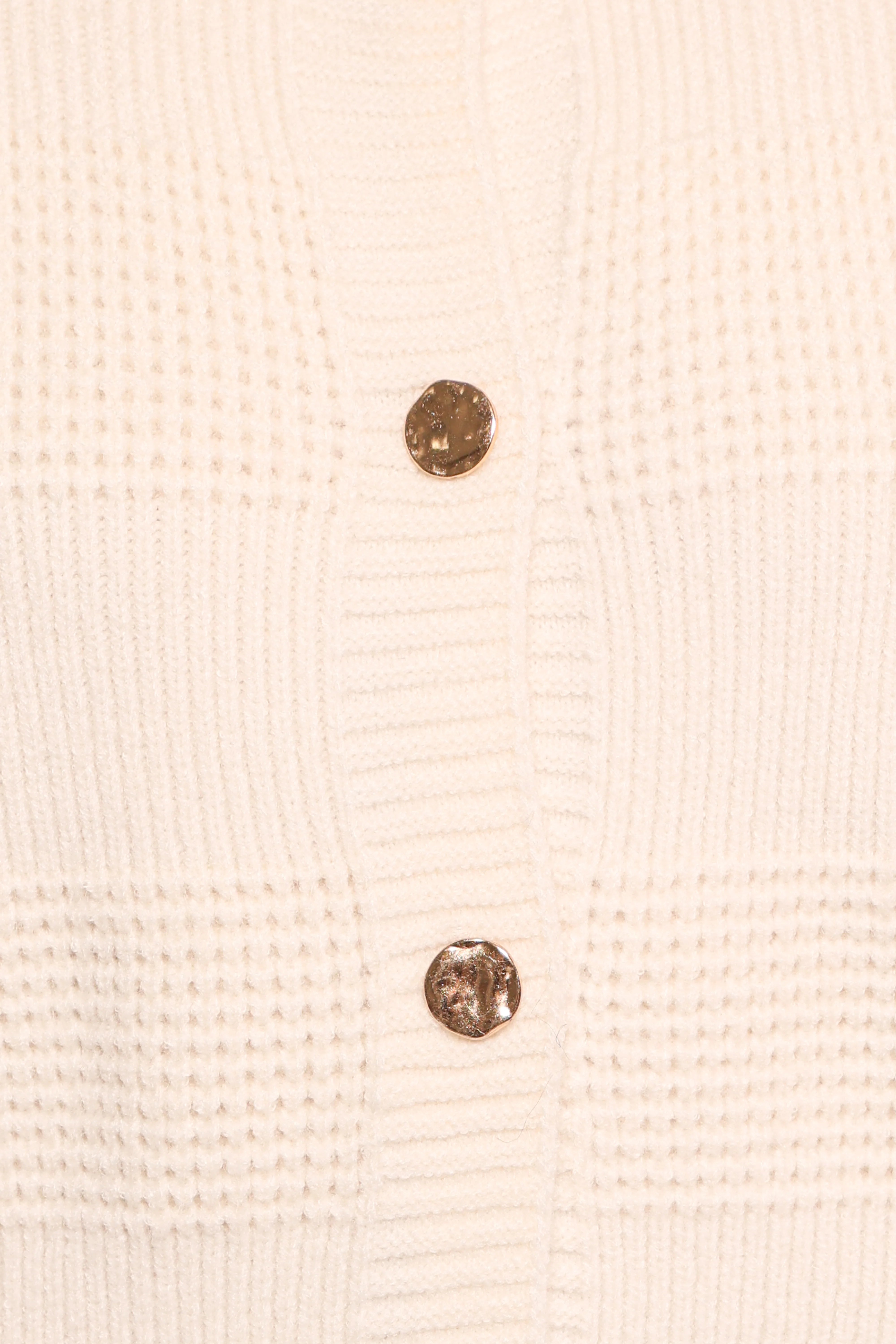Verago Textured Stripe Cardigan Cream