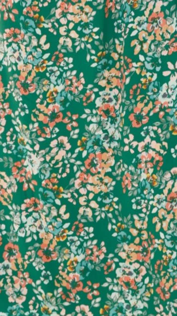Sara Maxi Dress Green Floral