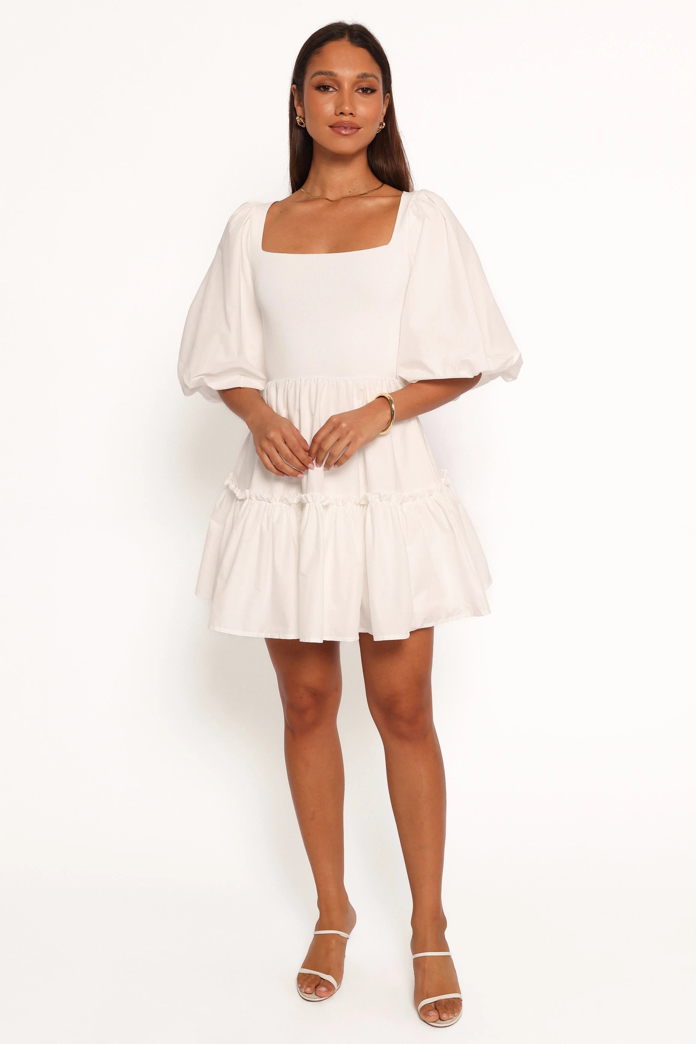 Meredith Mini Dress White