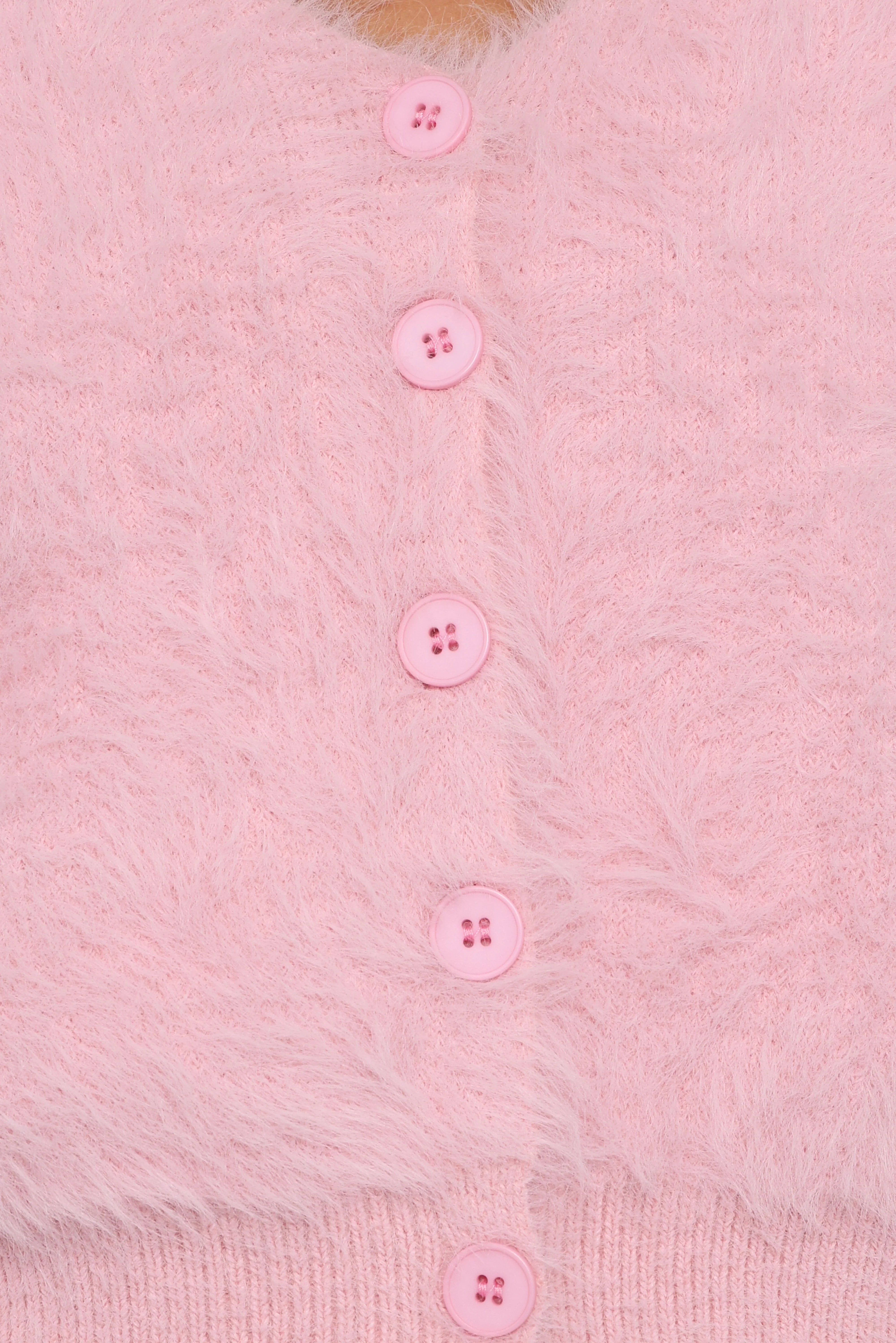 Evelin Cropped Cardigan Pink