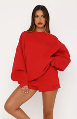 Studio 17 Raven Lounge Shorts Red