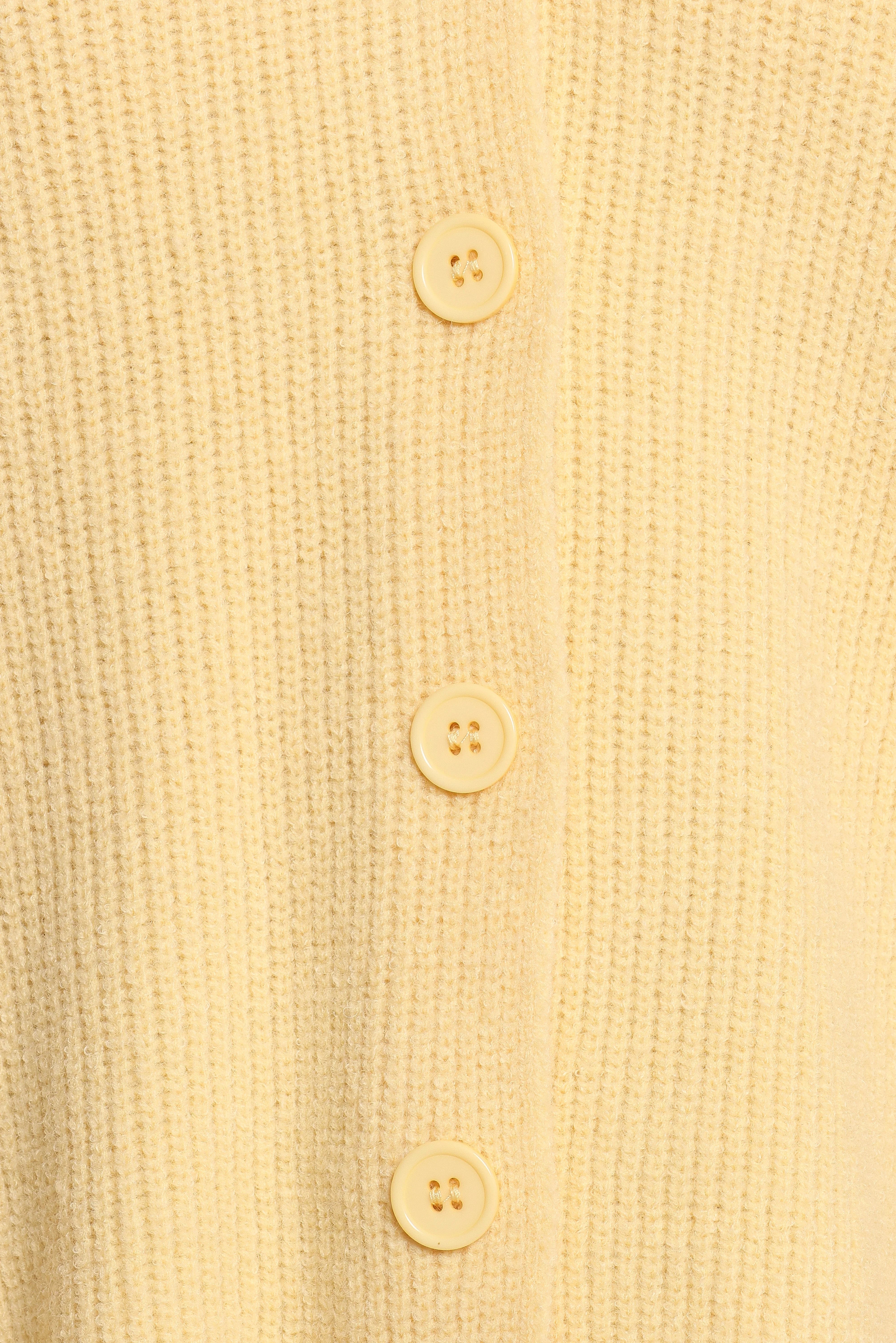 Sybil Button Front Cardigan Butter Yellow