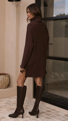 Ravio Oversized Rib Knit Chocolate