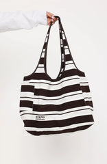 Studio 17 Jules Shoulder Bag Grey Marle Stripe