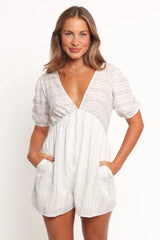 Aisley Romper White