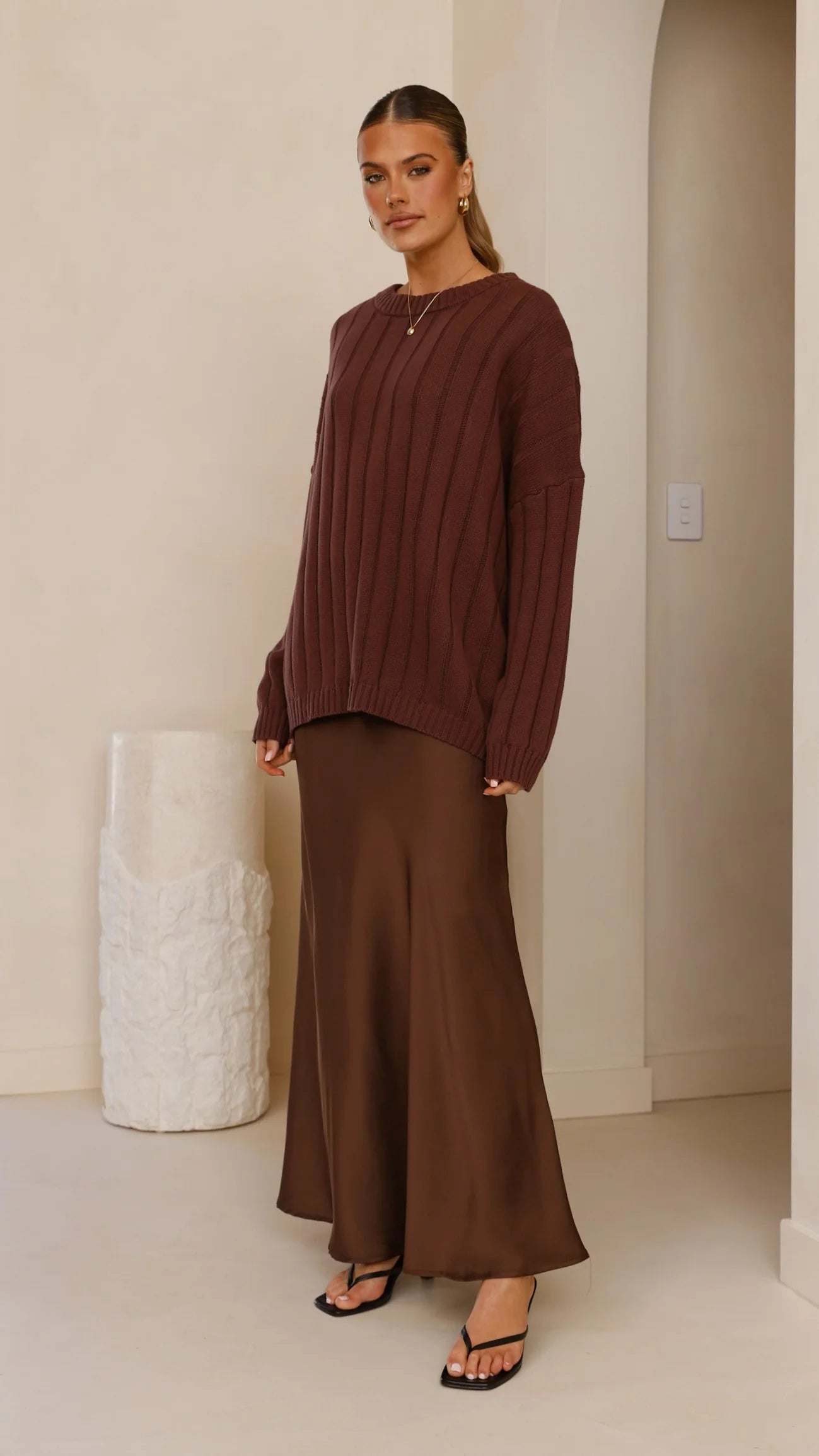 Naiva Oversized Knit Brown