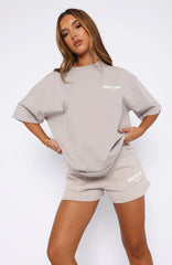 Offstage Back Graphic Oversized Tee Moon