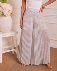 Soft Arrival Pleated Floral Pants